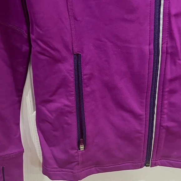 Lucy Purple and Black full zip jacket w/ thumb holes - size small - Picture 6 of 11